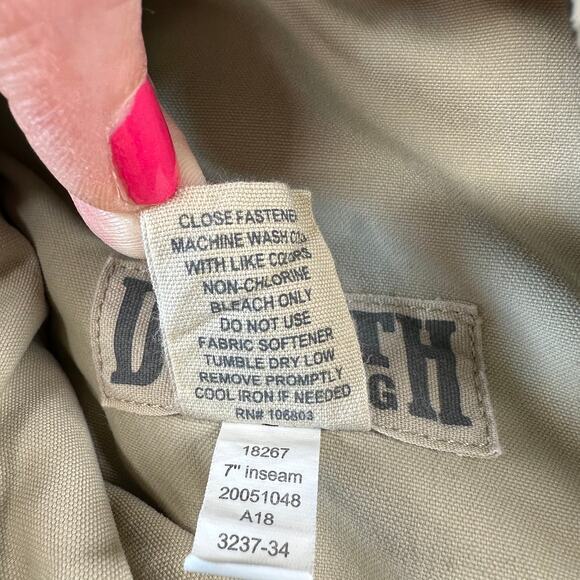 Duluth Trading Co Shorts Mens Large Tan Dry on the Fly Casual Nylon Hiking Trek - Picture 4 of 11